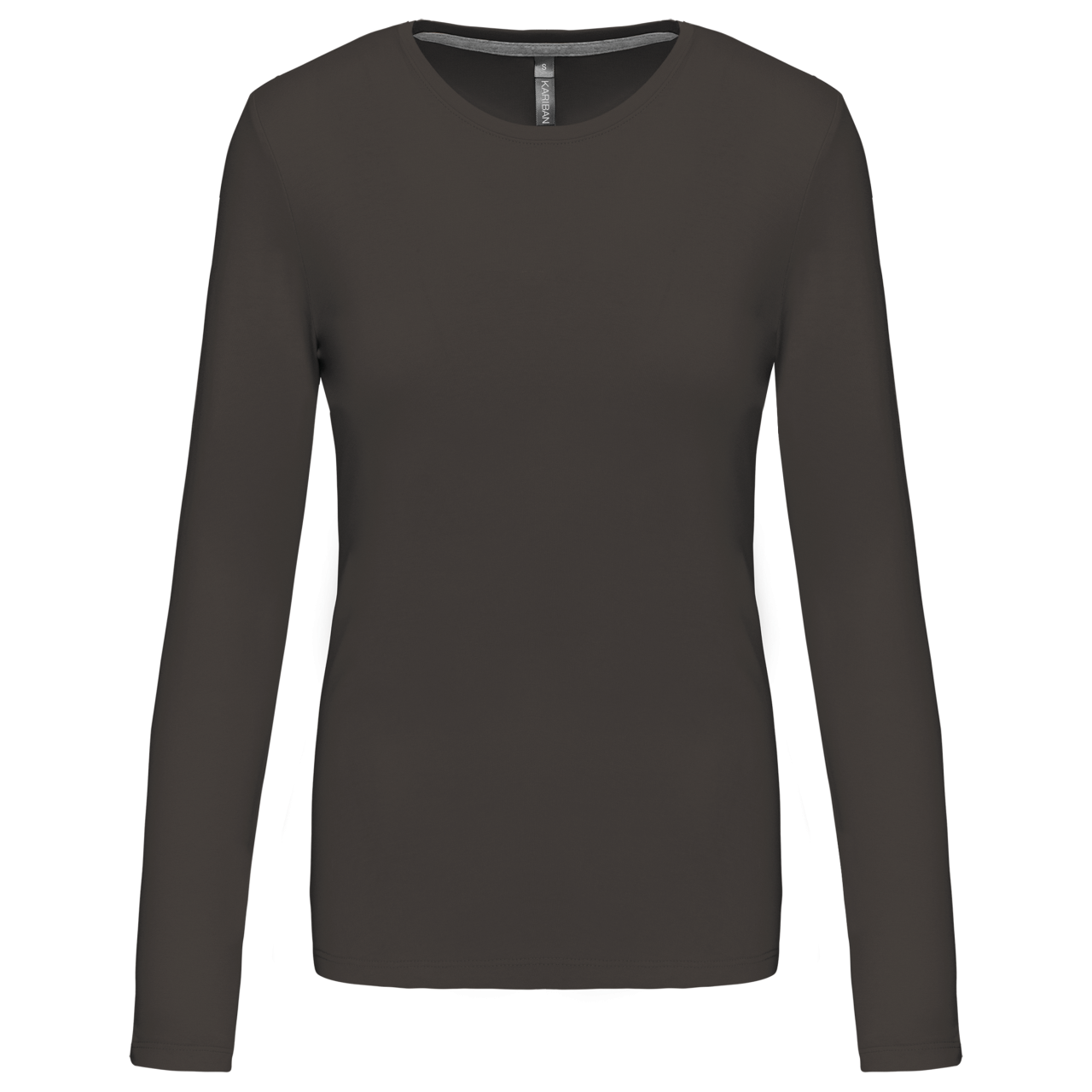 Kariban LADIES' LONG-SLEEVED CREW NECK T-SHIRT